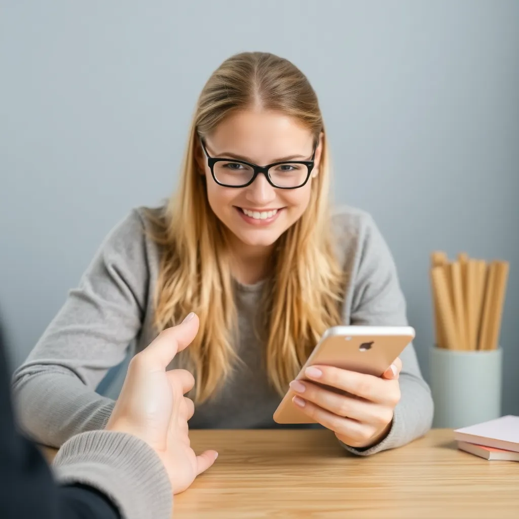 Smartphone met budgetapp en financiële grafieken op scherm