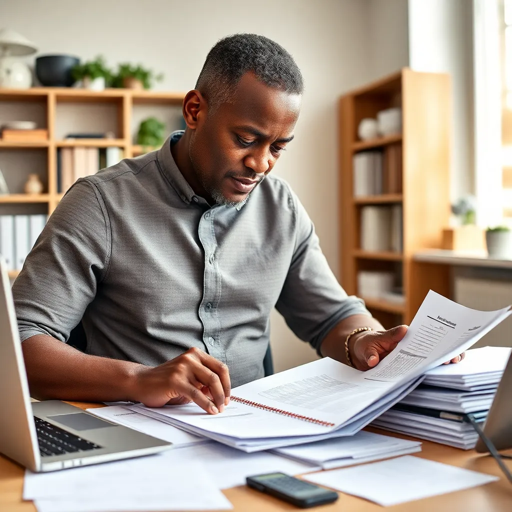 Persoon die schulden afbetaalt en financiële stress vermindert