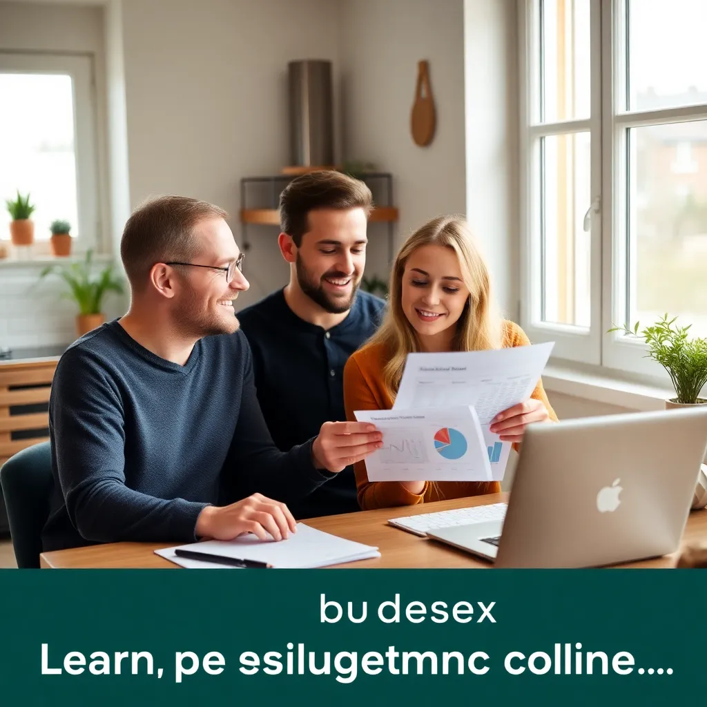 Stel dat samen hun financiën bespreekt aan de keukentafel met laptop en documenten