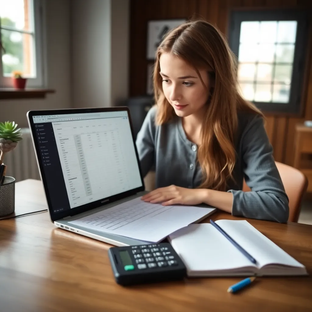 Persoon die smartphone gebruikt voor financieel beheer met budgetapp op scherm